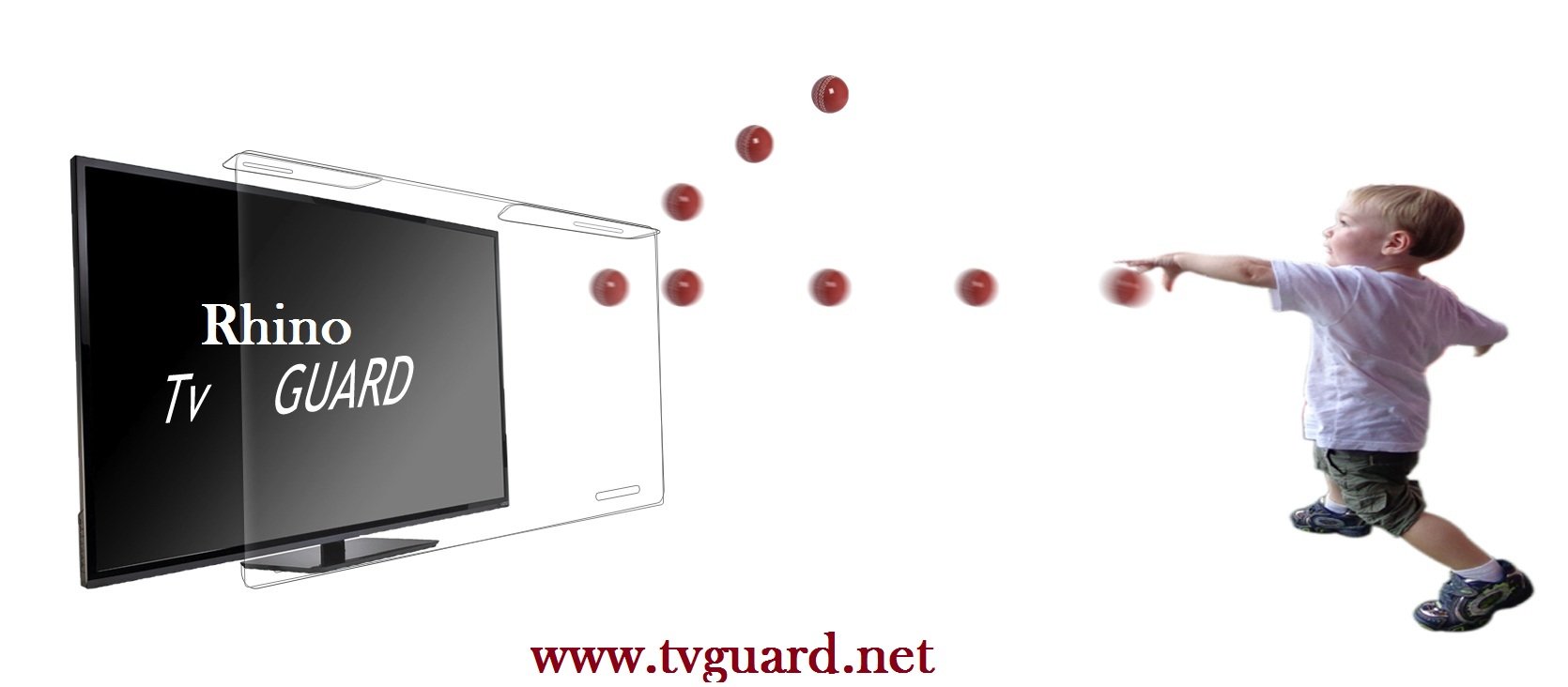 Rhino Tv Guard 65 Inches Screen Protector 5MM Thickness Laser cut Screen guard 100% Crystal Clear optical grade Non-breakable 98% UV Light Filter - OFFER 5 Year warranty for fading Purpose - Free Rhino Mobile Holder