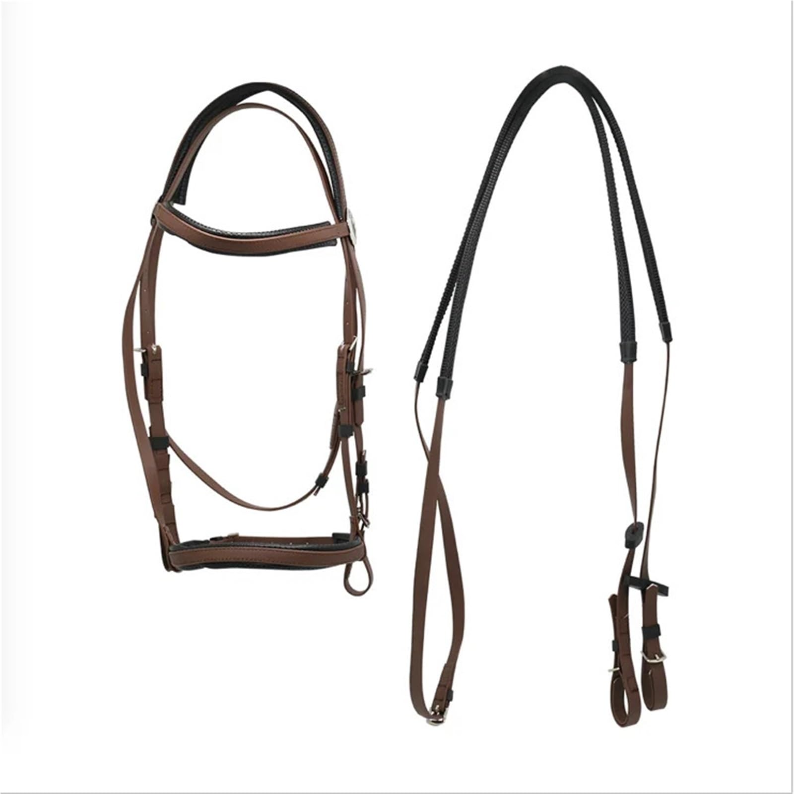 Riendas Suministros de arnés Brida de un Solo Anillo Brida de Caballo Riendas de Agua de Carreras de Velocidad Impermeables