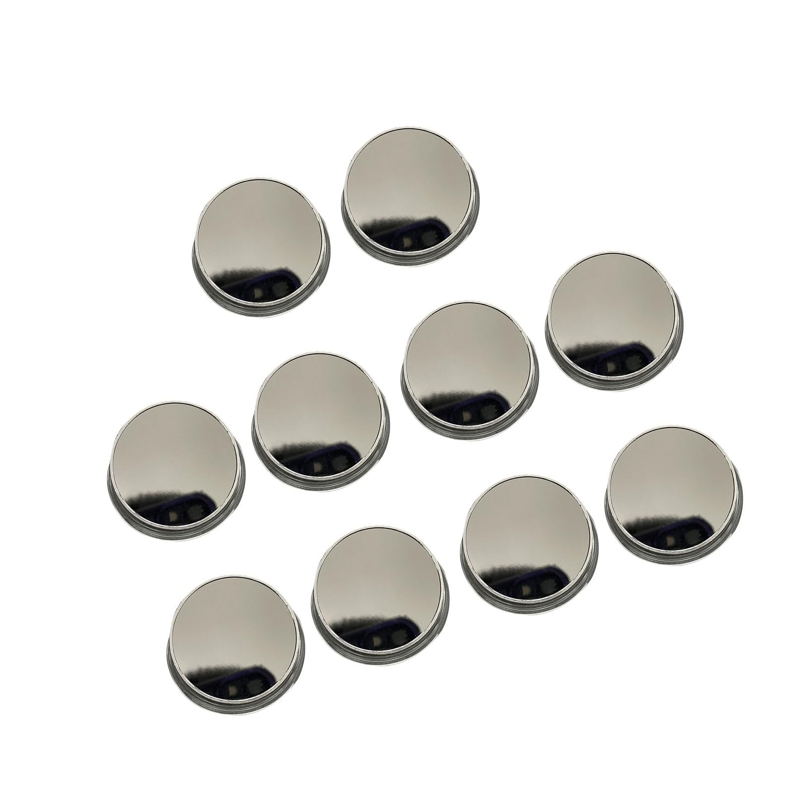 HZBB 10 Count Customizable Blanks Coin for Engraving Mirrored Finish Iron 40mm Challenge Coin Comes with Clear Holders Case Iron