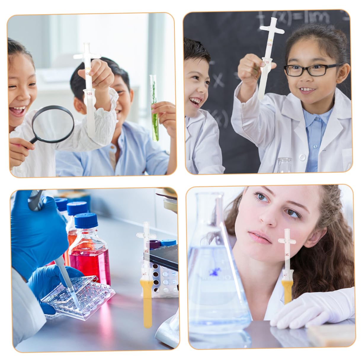 Zerodeko 4 Sätze Gewebeschleifer Klein Laborhomogenisatoren Stößel Laborzubehör Experiment Liefert Zubehör Für Laborgläser Laborversorgung Glas Transparent 2 Stück * 4