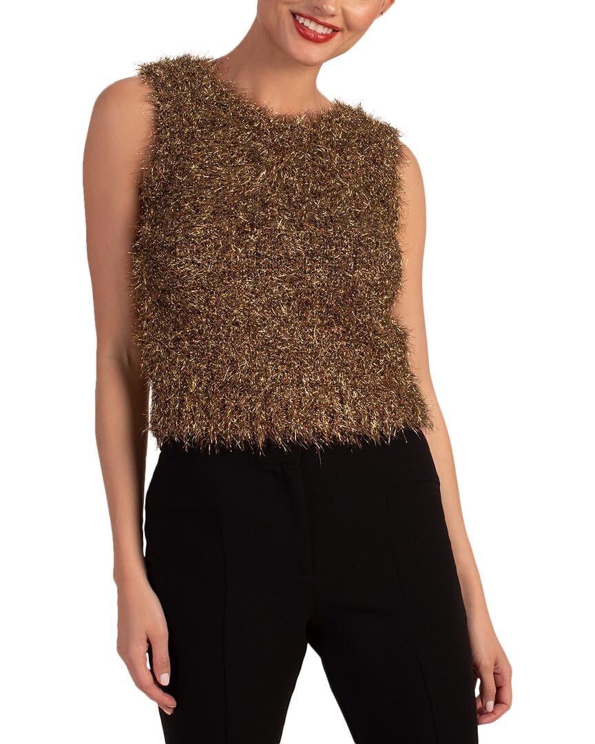 Trina Turk Womens Sleeveless Sweater Vest