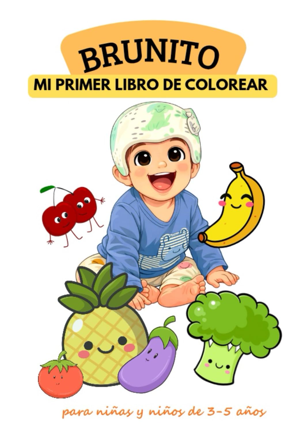 Brunito - Mí primer libro de colorear: Para niñas y niños de 3-5 años