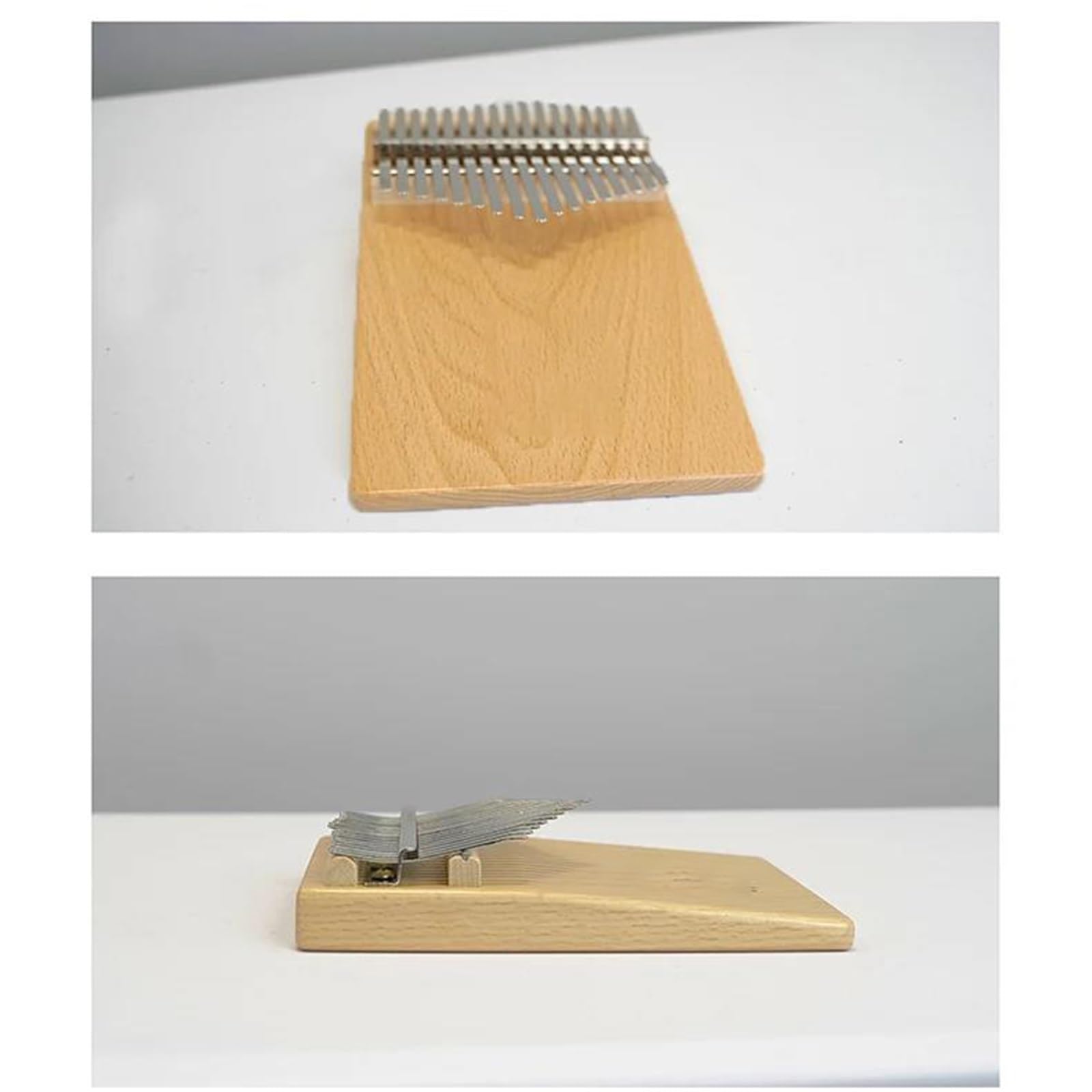 Kalimba Acústica De Cuerpo Sólido De 17 Teclas Con Caja Y Partituras Piano De Dedos