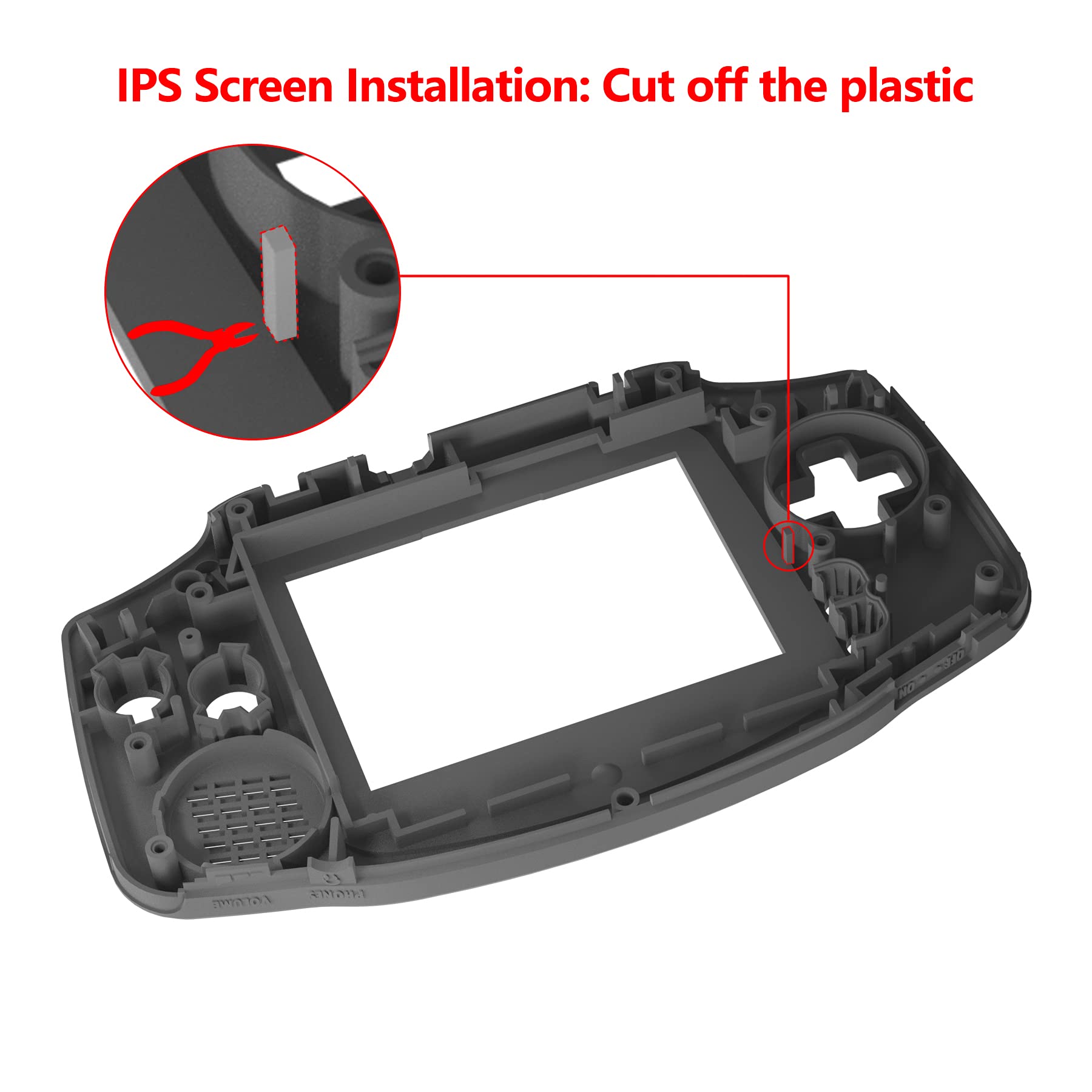 eXtremeRate Cover Scocca Tasti Custodia Pulsanti Shell Ricambio per Gameboy Advance GBA Console-Compatibile con IPS & Standard LCD-NON Include Console&IPS Schermo(Trasparente)