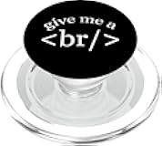 Give Me A Break, Funny Geek Computer Coding Coder Programmer PopSockets MagSafe PopGrip for iPhone