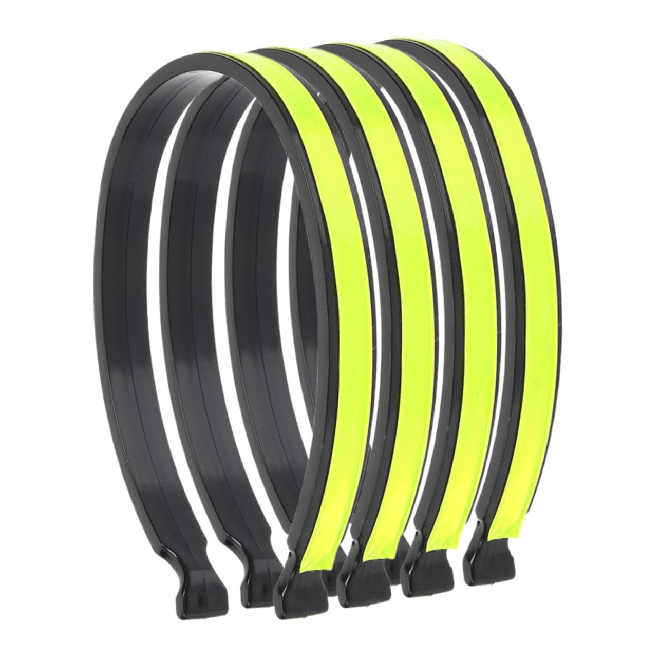 Toddmomy 5 Series Clips Reflectantes para Accesorios para Bandas para Ciclistas Alta Visibilidad Y Elasticidad 4 Piezas X 5