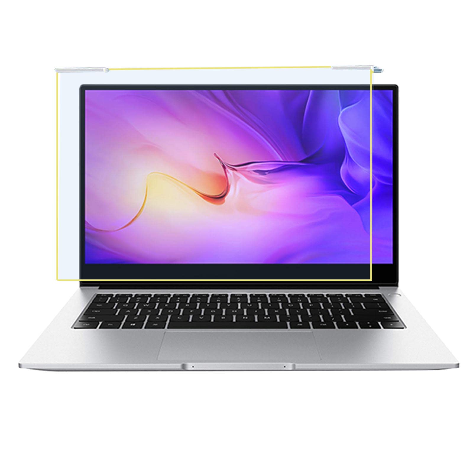 Filtro Anti-Luce Blu HD per Computer, per La Protezione degli Occhi, Pellicola Protettiva per Schermo Portatile Tipo Appeso, AntiGraffio, Facile da Installare, Senza Boll,Diagonal-17in/43.2cm