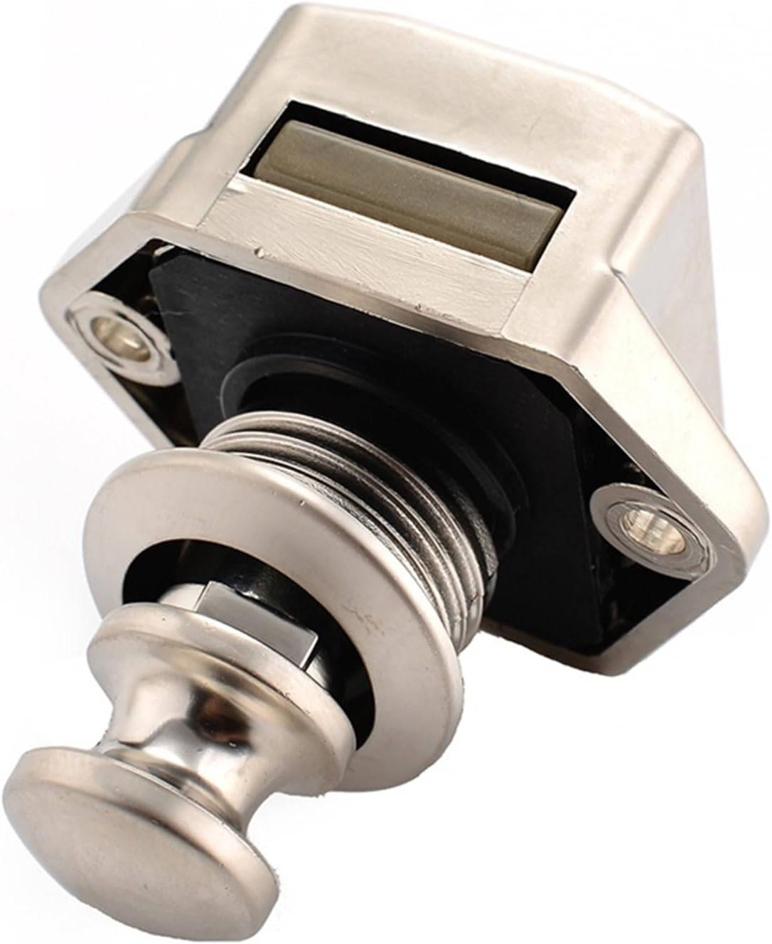 Camper Car Push Lock Diameter 20mm RV Caravan Boat Motor Home Cabinet Drawer Latch Button Locks for Furniture Hardware 1Pcs(Pearl nikel)