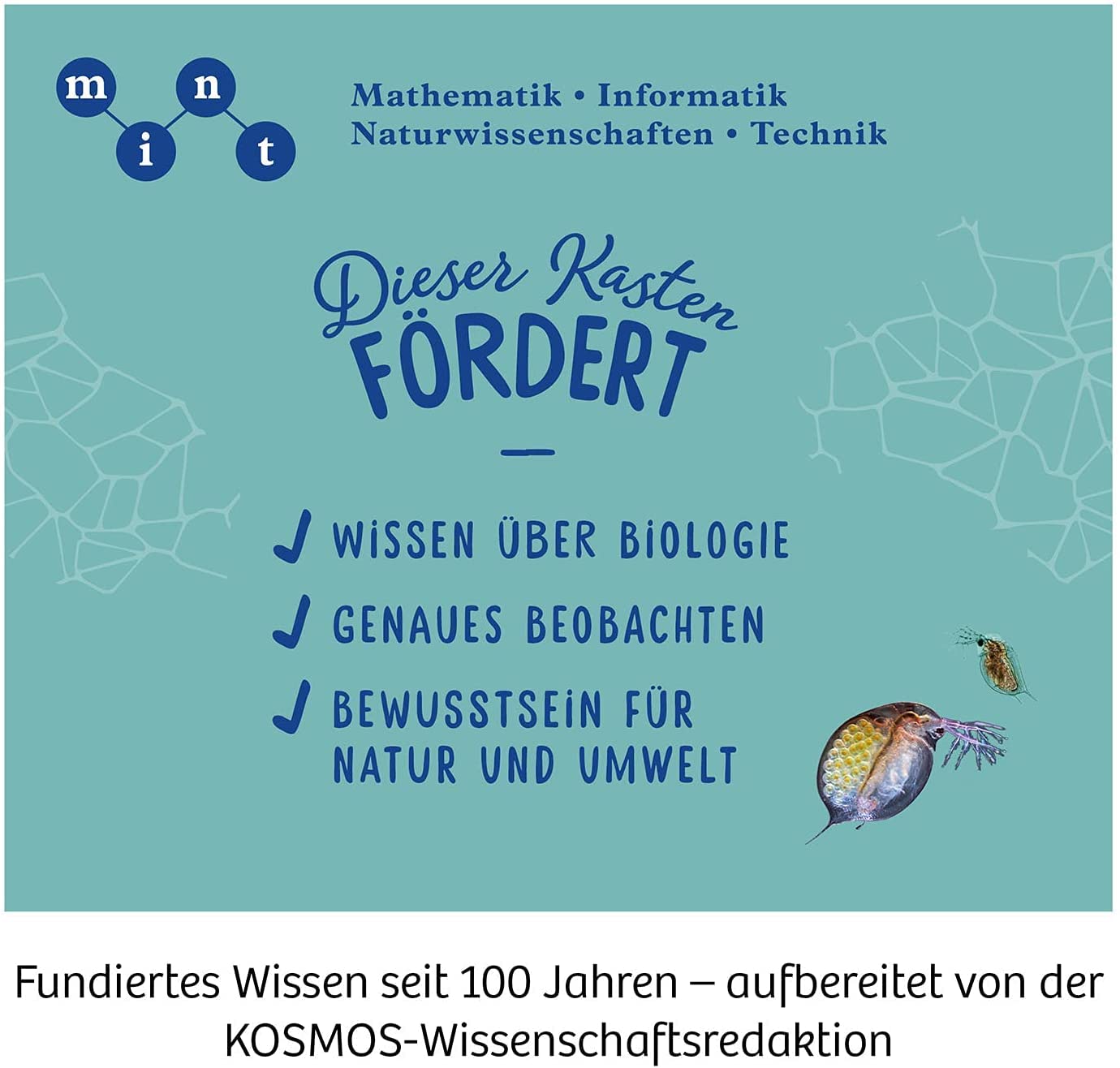 KOSMOS 636098 Mikroskop Experimentierkasten für Kinder, Schüler Mikroskop, Mikroskop für Kinder ab 10 Jahre, Geschenk für Kinder