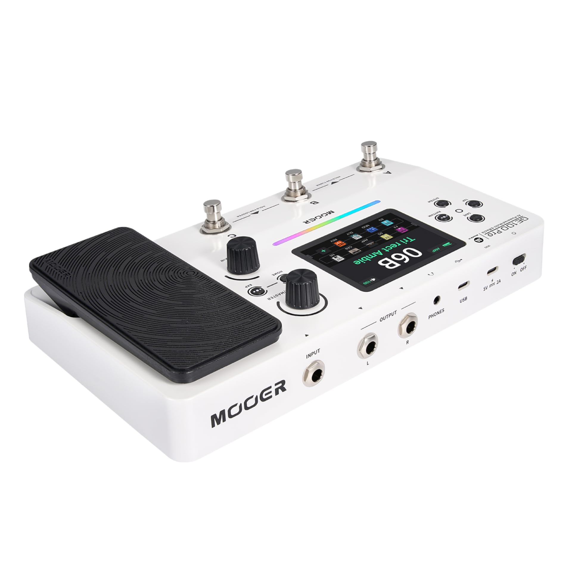 Mooer GE 100 Pro Guitar Multi FX Processor with AI technology