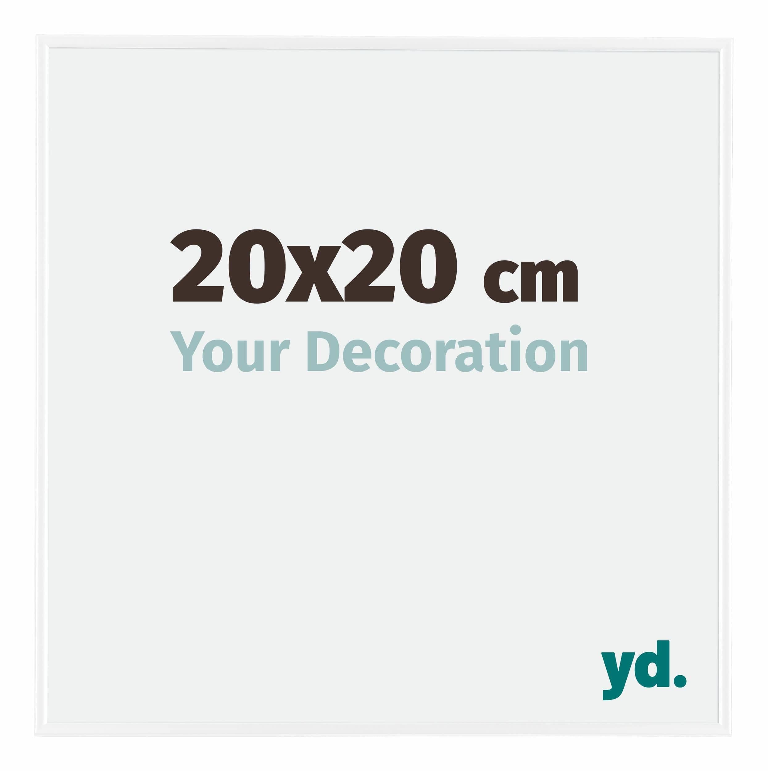 Your Decoration - Picture Frame 20x20 cm - White High Gloss - Decorative Wall Frame in Plastic with Antireflection - Frame 20x20 - Evry — image 1