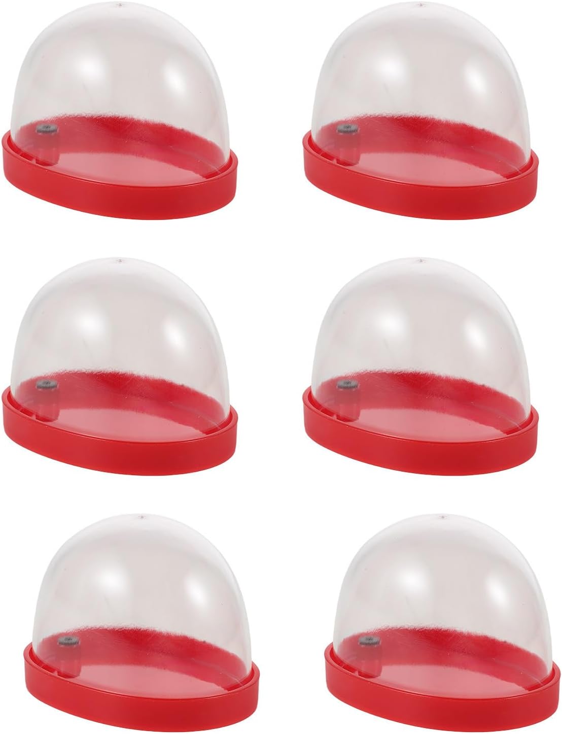 6pcs Plastic Micro Landscape Dome for Figurines and Indoor Plant Displays, Lightweight Small Plant Cloche with Visibility, for Home Decor and Craft Decoration