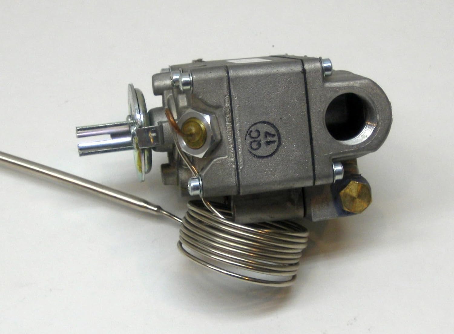 FDTH-1-04-48 Oven Thermostat - 300F-650F, 48" Capillary, 1/2" FPT, 3/16"×14-3/4" Nickel Bulb, DIY Installation, Universal Replacement