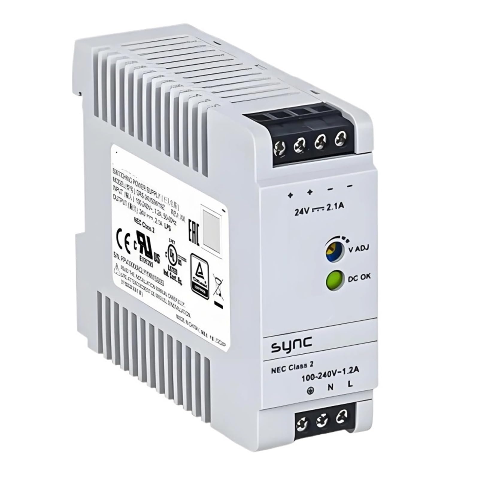 Alimentation DRS-24V50W1NZ bloc de tension rigoureux 50 W 24 V