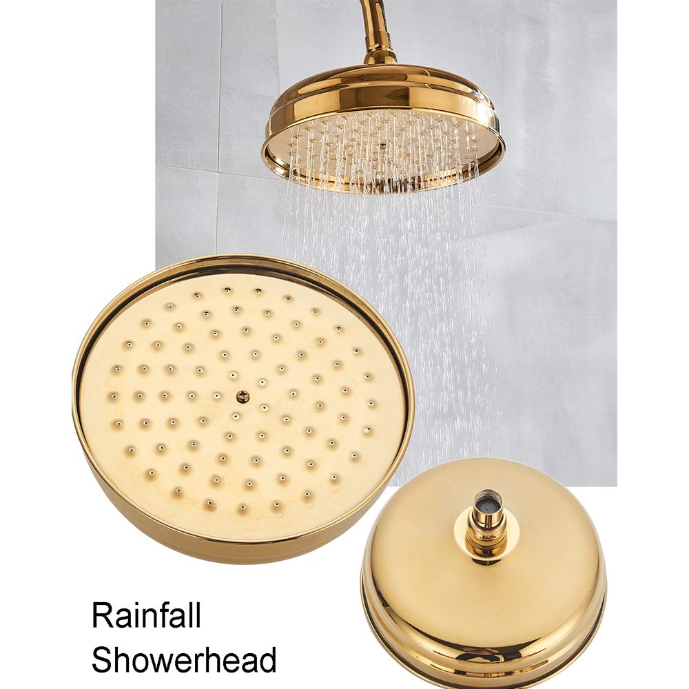 System Prysznicowy Rain Shower Z Baterią Wannową, Ścienny Zestaw Prysznicowy Wysokociśnieniowy Z Deszczownicą I Wielofunkcyjnymi Ręcznymi Słuchawkami Prysznicowymi
