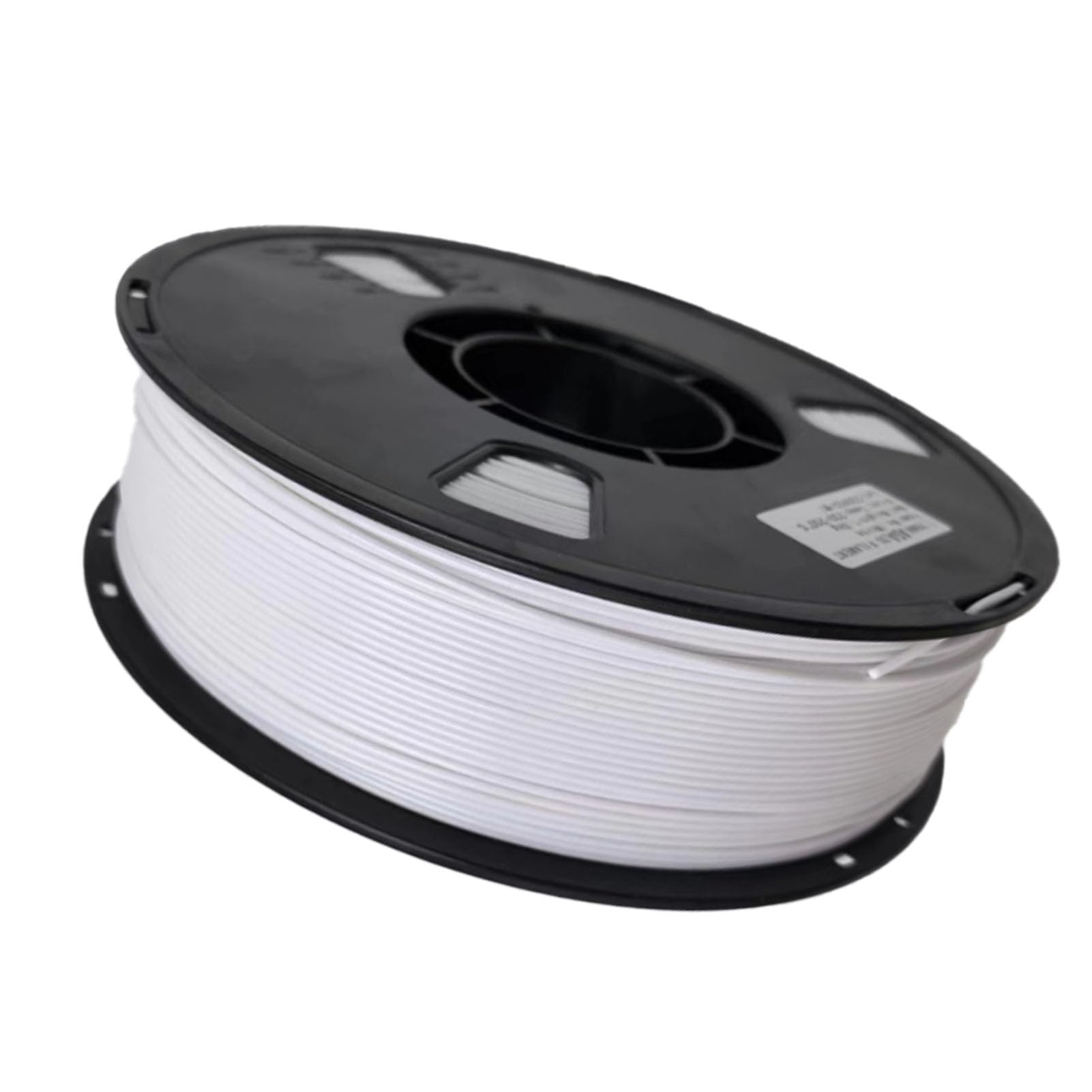 PLA 3D Drucker Filament 1.75mm 330m reines Farbfilament ohne Verknotung hohe Haftung und Überhangstabilität für präzises Drucken (Weiß)