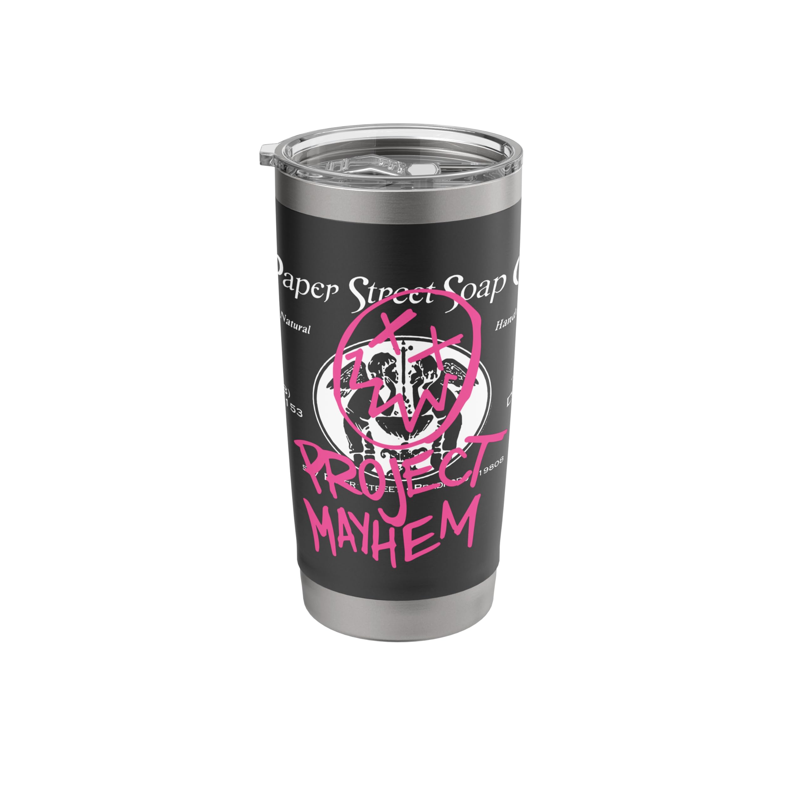 Fight Club 1999 Movie Official Tyler Durden Project Mayhem Stainless Steel Insulated Tumbler