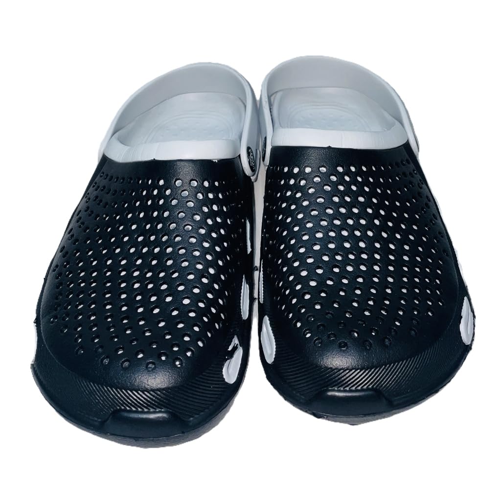 Unisex Garden Clogs, Navy Blue with Perforated Design, Water Resistant-picture-20