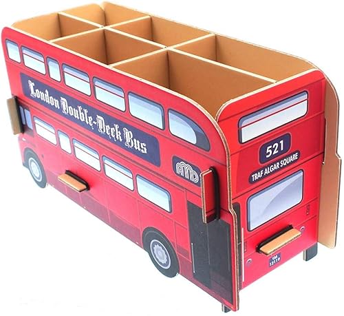 Paquete de 1 unidad de papel de cartón, papelería, maquillaje, cosméticos, decoración de escritorio, caja de almacenamiento de tablero de doble