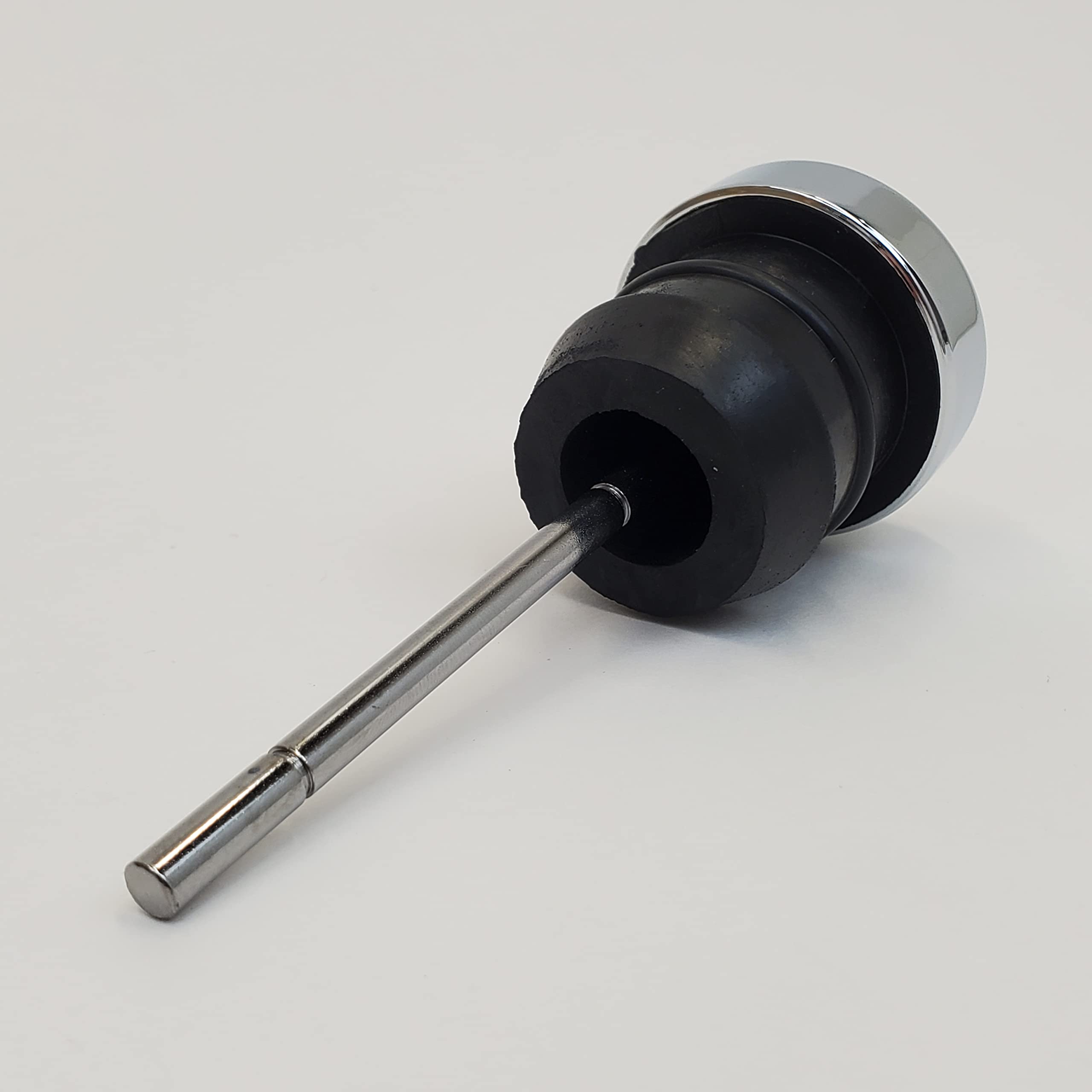 Jauge de réservoir d'huile chromée de 6,3 cm avec anneau pour Harley Sportster XL 1979-2003 et Harley Softail 1984-1999 – Remplace la pièce HD # 62636-96