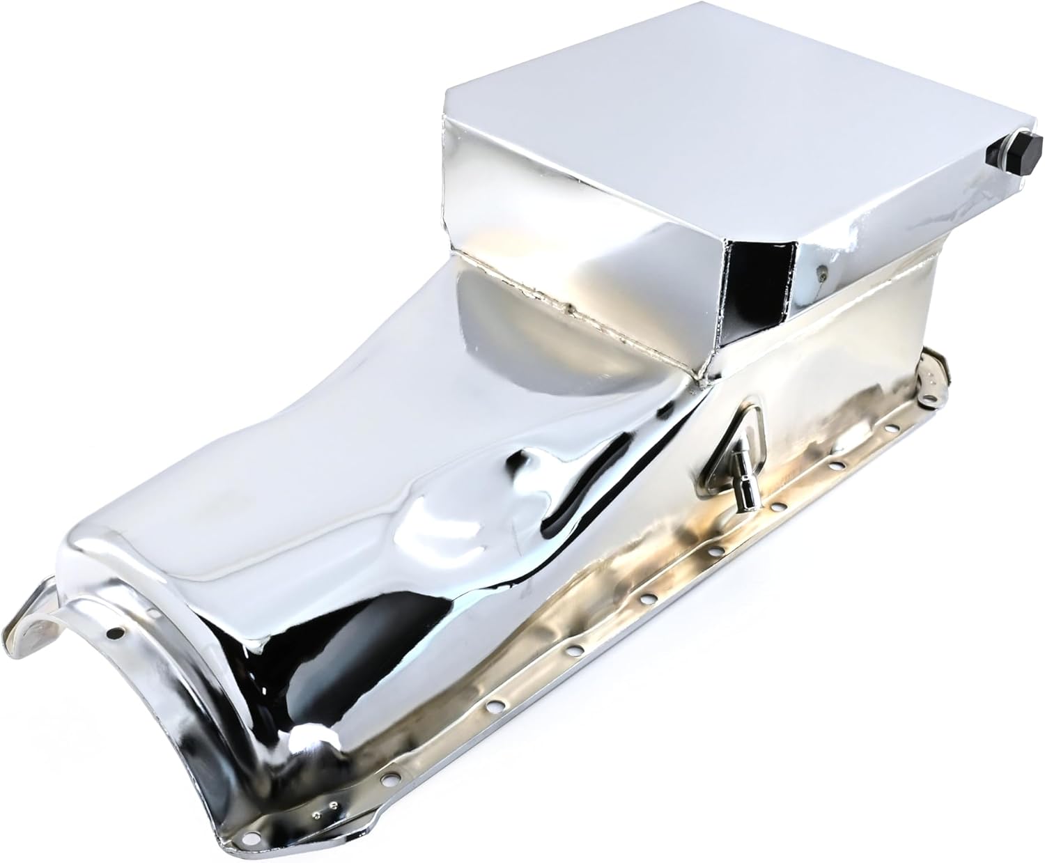 Steel Racing Oil Pan Fits 1965–90 Chevy Big Block 396-402-427-454 – Chrome Finish