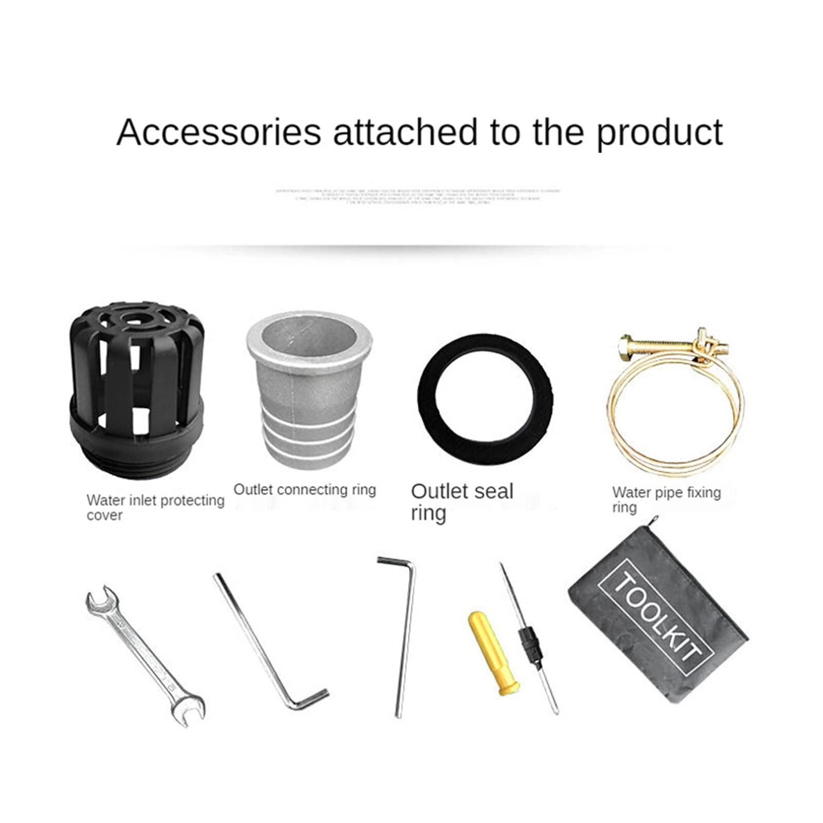 Attrezzo for tosaerba professionale multifunzionale Kit di attrezzi for irrigazione da giardino con attacco universale for pompa dell'acqua 9 marce 26/28MM 1.0/1(1.0 Inch,26MM9 teeth)