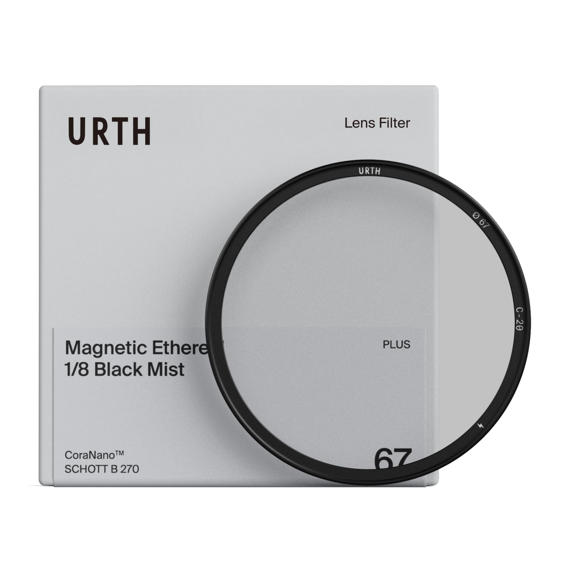 Urth 62mm Filtro Magnético Ethereal Black Mist ⅛ Difusor (Plus) - Efecto cinematográfico, 20 capas nano, partículas dispersoras de luz