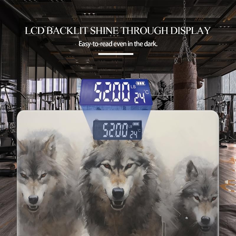 Báscula digital para peso corporal con pantalla retroiluminada miniatura 3