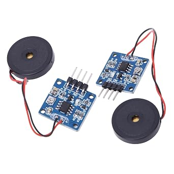 Piezoelectric Vibration Sensor Module, Analog Vibration Switch Module, Adjustable Sensitivity Potentiometer Sensor with Accurate Detection, Ideal for Electronic Drum Interaction