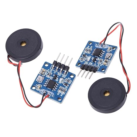 Piezoelectric Vibration Sensor Module, Analog Vibration Switch Module, Adjustable Sensitivity Potentiometer Sensor with Accurate Detection, Ideal for Electronic Drum Interaction