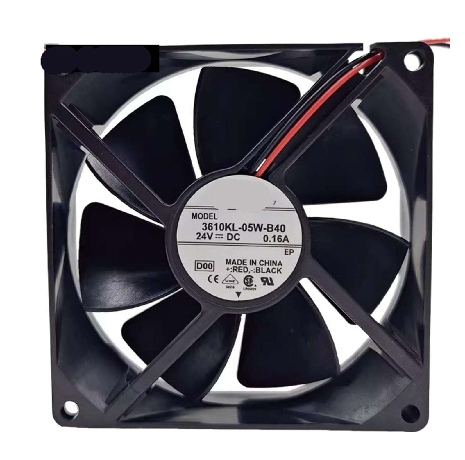Ventilateur de serveur 3610KL-05W-B40 haute durabilité 24V DC 92mm pour châssis