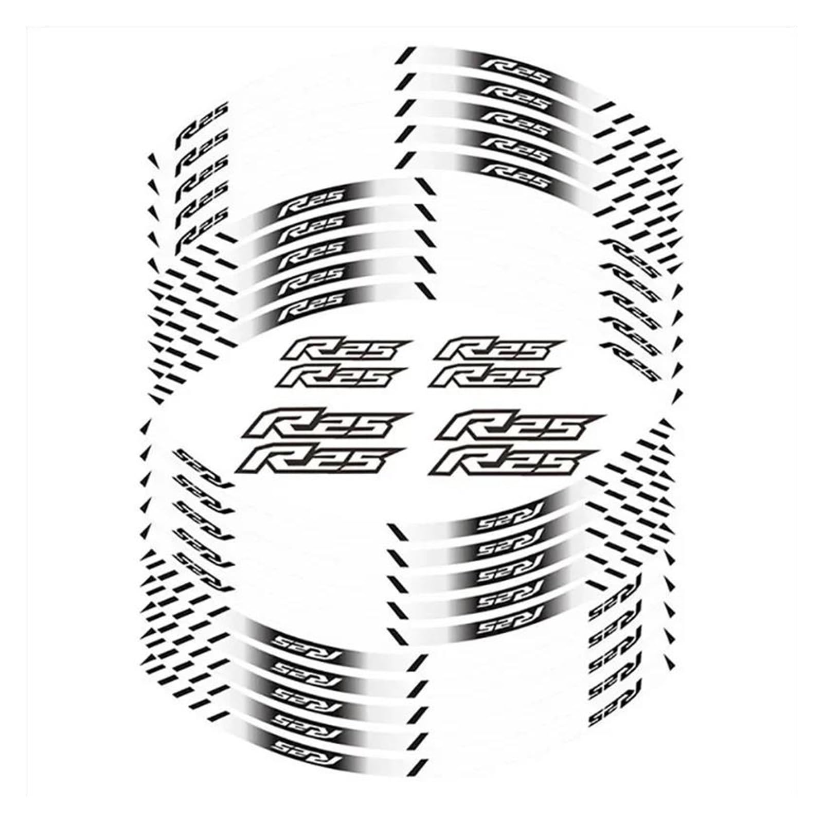 Motorcycle Wheel Sticker Tire Waterproof Reflectives Protection Decals for Yamaha R3 R25 YZF-R3 YZF-R25