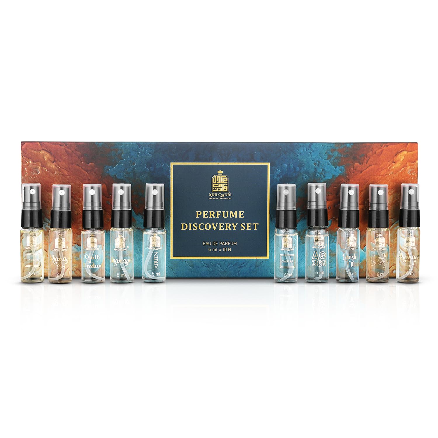 Adilqadri Discovery Perfume Set for Men & Women | Trial Pack of 10 x 5ml Pocket Perfumes | Fresh Scent Eau De Parfum | Long-Lasting Fragrance | 50ml-image-34
