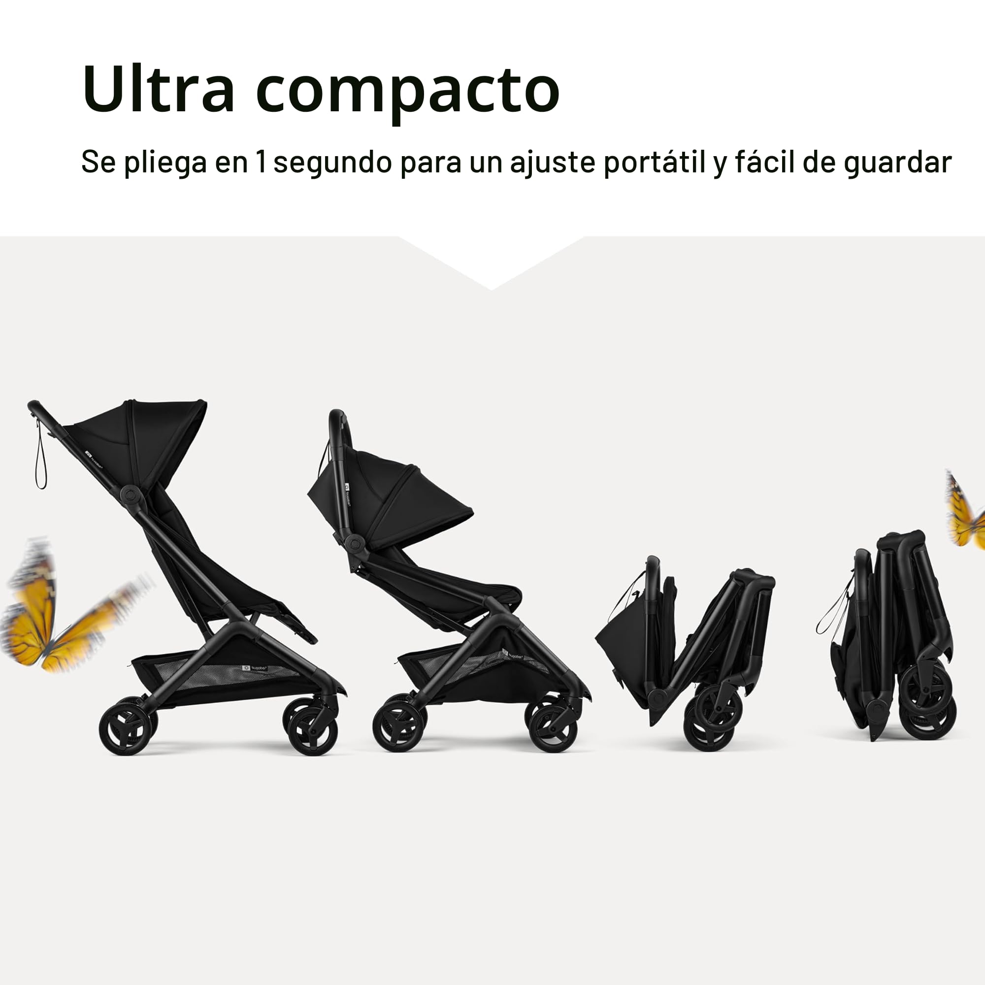 Bugaboo Butterfly 2 - Cochecito de viaje, ultracompacto plegable en un segundo, ligero y apto para aviones (verde)