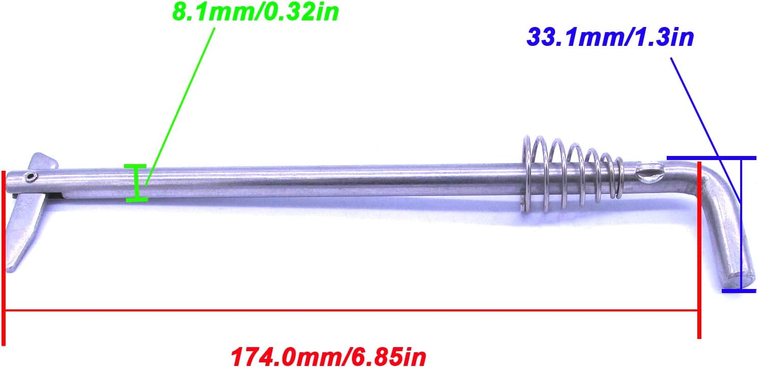 SouthMarine Boat Engine 350-62121-2 350621212M 369-62122-2 Tilt Thrust Rod & Spring for Nissan for Tohatsu 4HP 5HP 6HP 8HP 9.8HP /16198004 8150931 for Mercury/ 5040090 5040150 for Evinrude Johnson