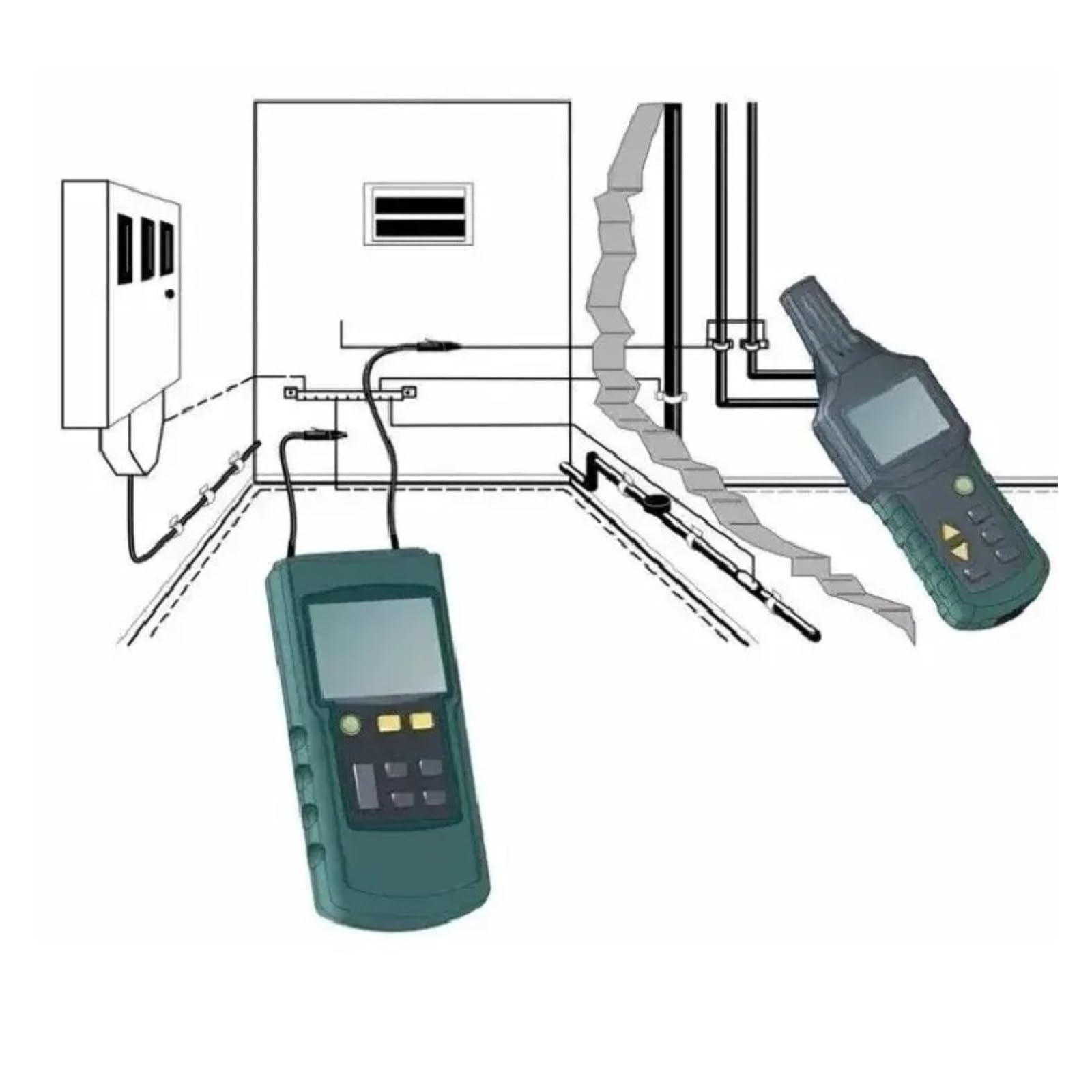 Detector De Cables Metálicos For Tuberías, Comprobador Subterráneo, Detección De Cortocircuitos E Interrupción, Localizador De Cables Profesional. Ligero Y PortáTil