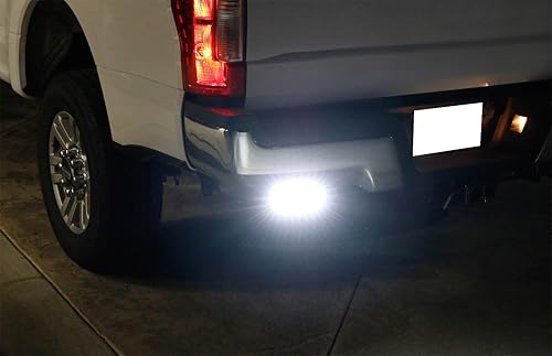 Miniatura 6 de iJDMTOY Barras de luz LED de marcha atrás compatibles con Ford F150 2015-20, Raptor 17-20, incluye (2) barras de luz LED de alta potencia de 36 W,