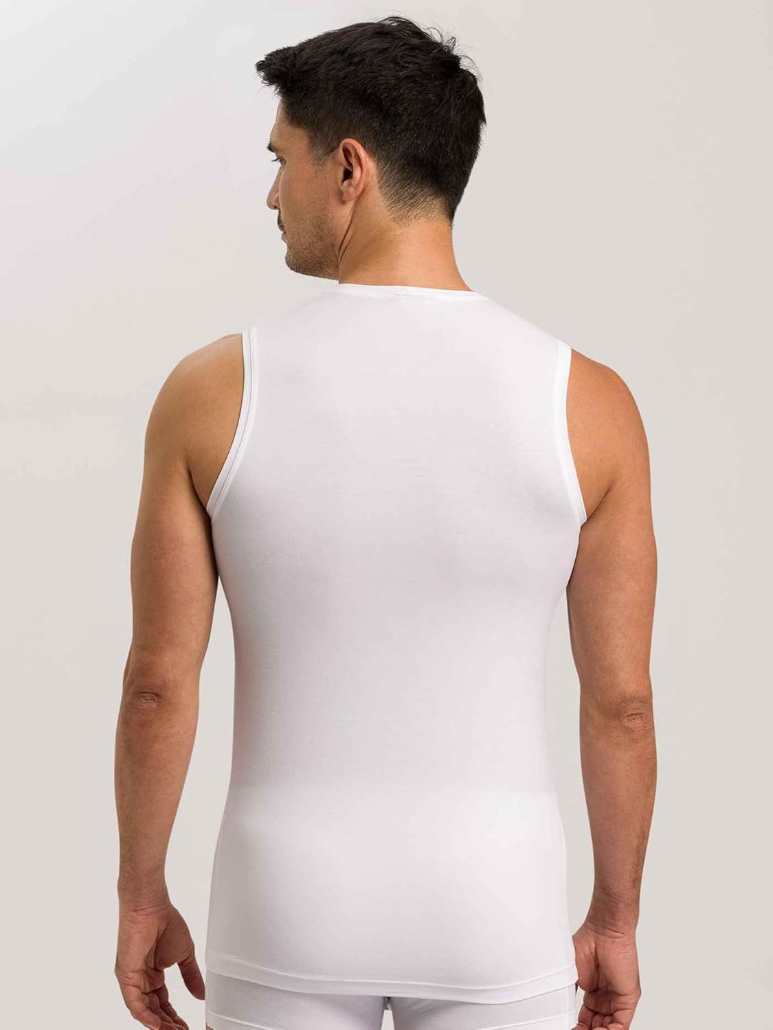 HANRO Men's Cotton Superior Sleeveless T-Shirt 73098 - Image 4