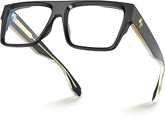 VISOONE Square Full Rim Blue Light Blocking Glasses Large Fashion Computer Multi Colors Eyeglass Frame Women Men ALBA