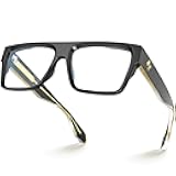 VISOONE Square Full Rim Blue Light Blocking Glasses Large Fashion Computer Multi Colors Eyeglass Frame Women Men ALBA
