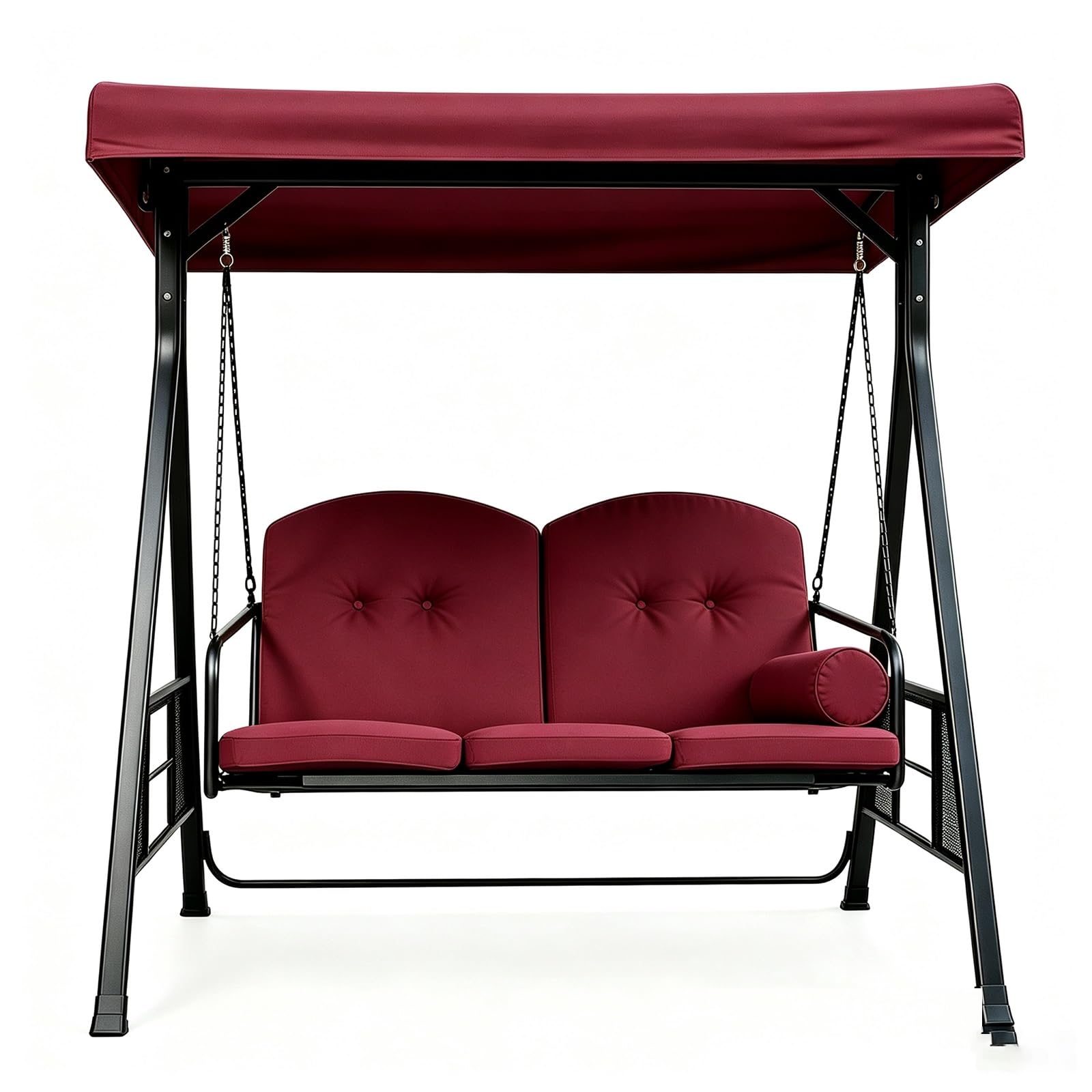 Copridondolo copertura tetto per dondolo resistente alle intemperie | Tessuto poliestere 600D 250g/m², resistente agli strappi, protezione solare, facile pulizia(Red)