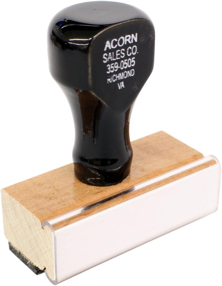 1 Line Regular Rubber Stamp | Customize with one line of Text