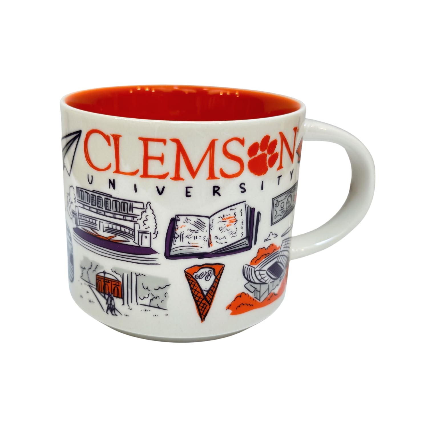 Amazon.com | Starbucks Been There Series Campus Collection Clemson  University Ceramic Coffee Mug, 14 Oz: Coffee Cups & Mugs
