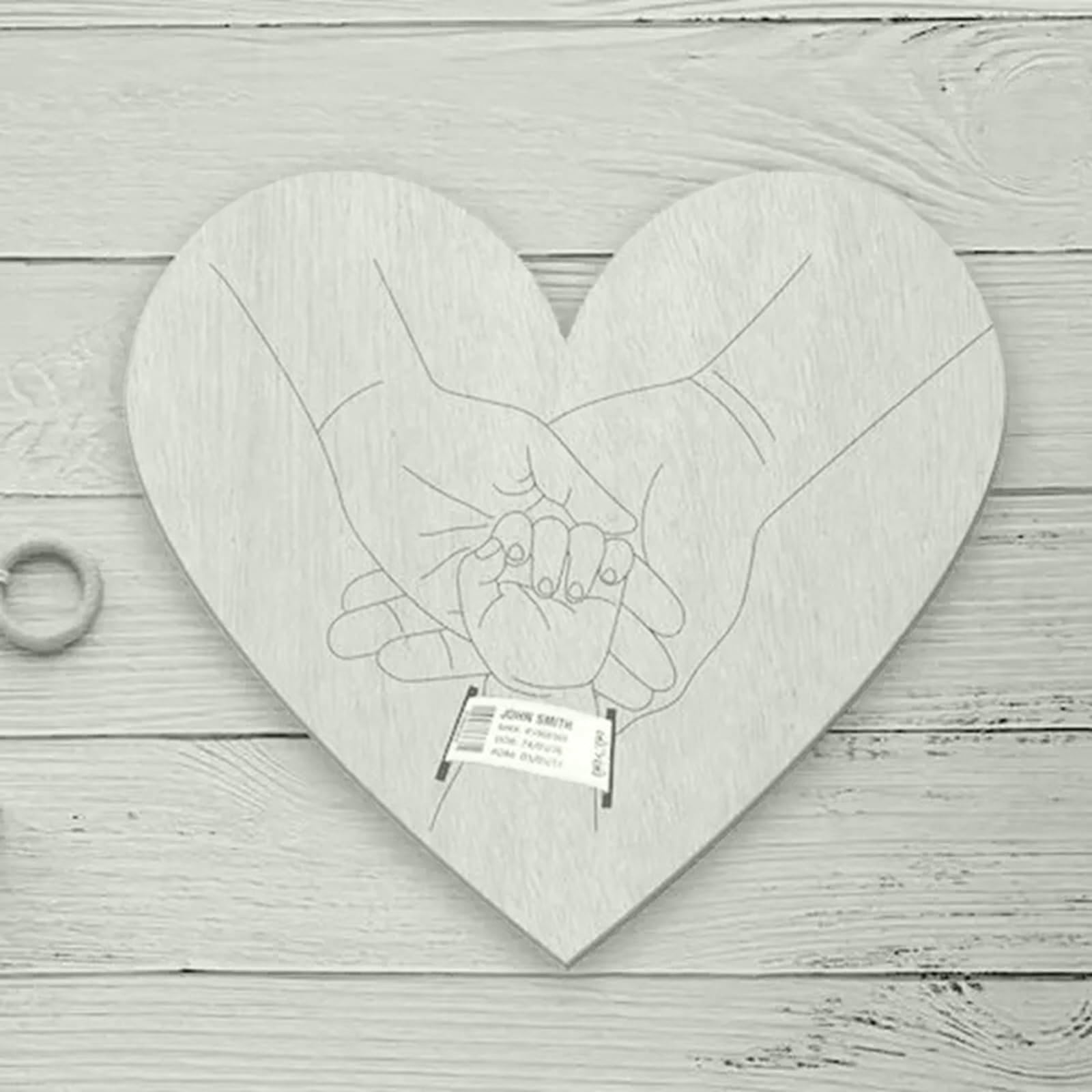 Souvenir de nouveau-né naissance en bois pour hôpital Bracelet de naissance avec informations gravées pour bébé