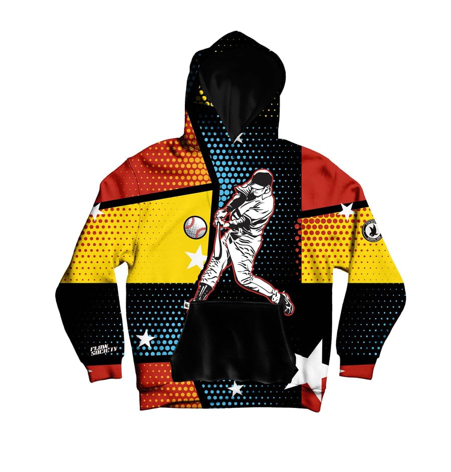 Flow Society Boys Comic Baseball Hoodie - Sweatshirt
