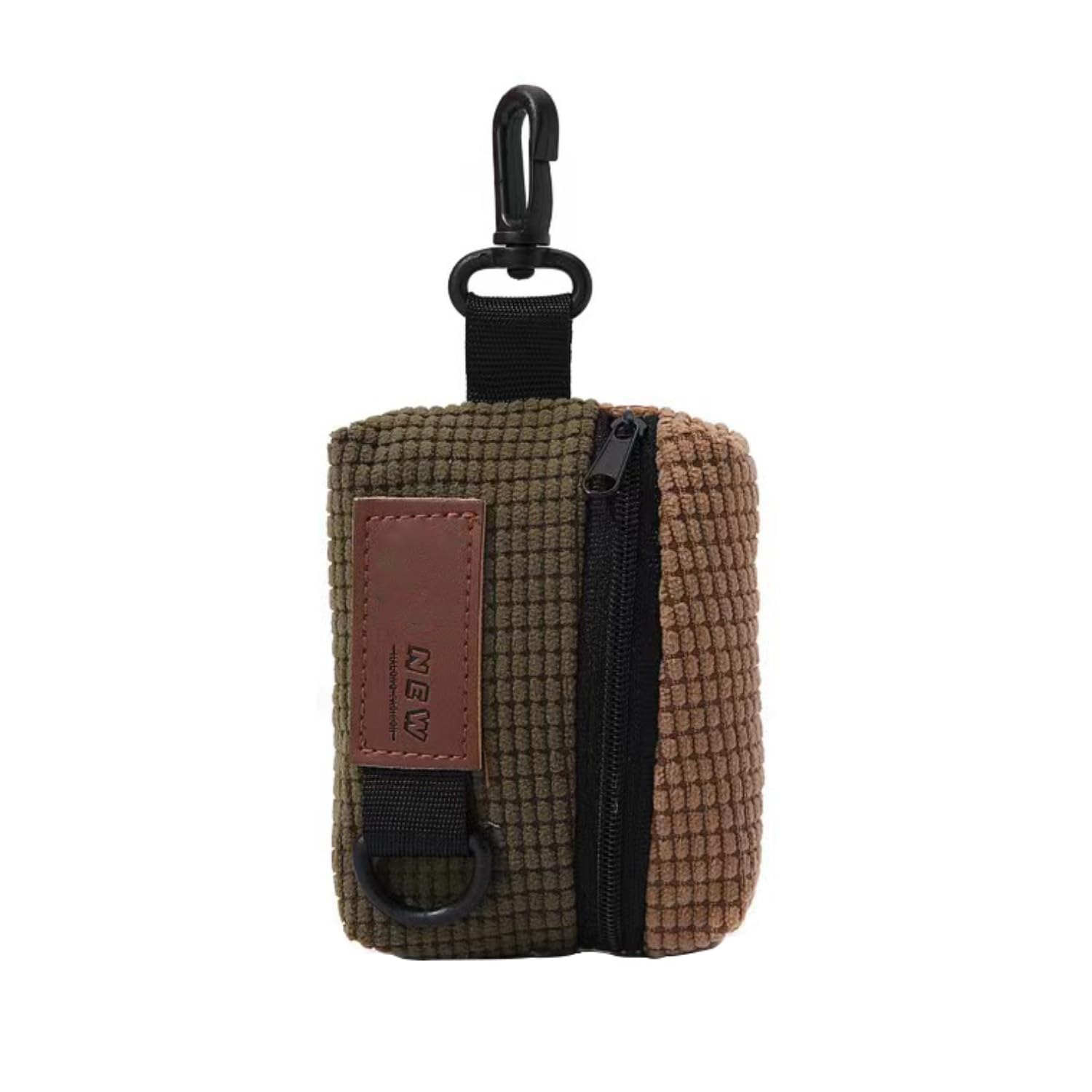 Zyuzles Corduroy Coin Purse Lipstick pouch Vintage Portable Credit Card ID Wallet with Womens Fashion Handmade Key Chain Pouch