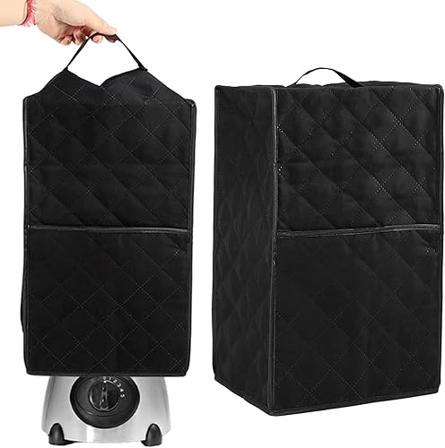 Cubierta antipolvo para licuadora, cubierta para licuadora de cocina con bolsillo y mango para accesorios, cubierta para batidora de pie o cafetera