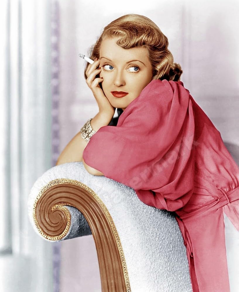 how many cigarettes did bette davis smoke a day 72-year-old in 1980, in front of an image of herself from 1939 Bette Davis, smoking; ''Mr Skeffington''