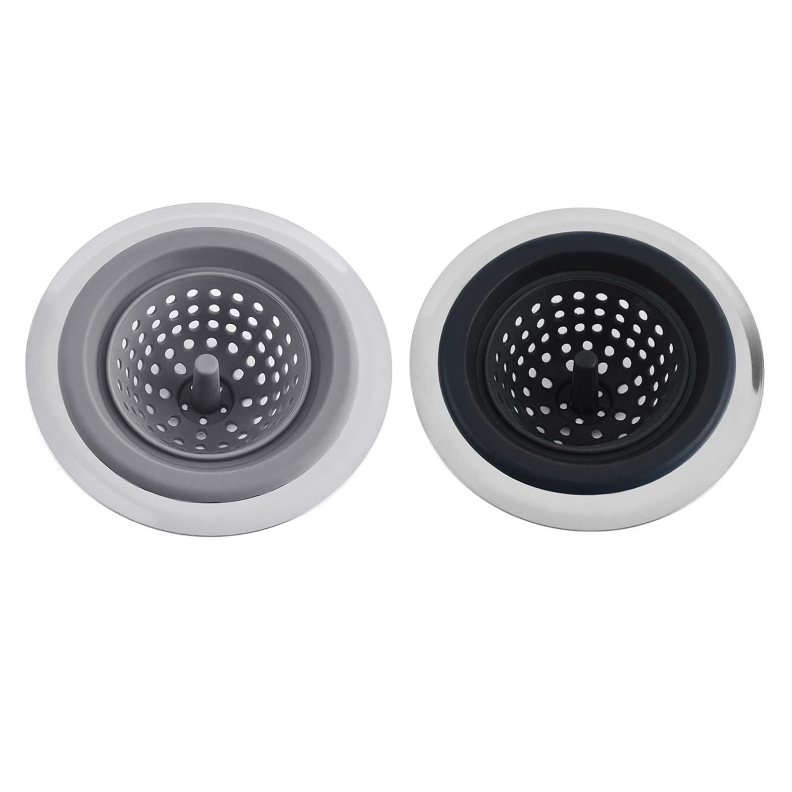 Tsophreniq Silicone Drain Protectors Bathroom Shower Kitchen Sink Filter Screen Sewer Hair Filter Catcher Stopper Shower Drain Hair Catcher