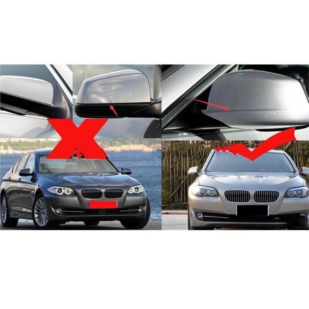 Dla BMW Serii 5 F10 F11 2010-2013 Nakładka Na Lusterko Wsteczne LHD Osłona lusterka bocznego(Gloss Black)